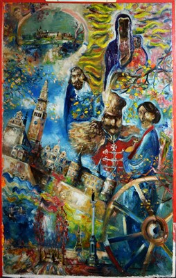 Lot 241 - Antoni Sulek - Military Dreamscape | oil