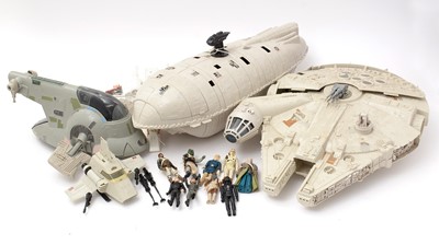 Lot 177 - Star Wars: a group of model aircraft; and a quantity of action figures, various.