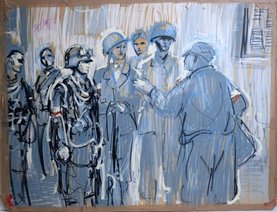 Lot 254 - Antoni Sulek - Battle Plan | oil