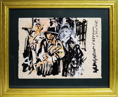 Lot 256 - Antoni Sulek - Hungarian Freedom Fighters | oil