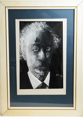 Lot 257 - Antoni Sulek - Three portraits  | mixed media