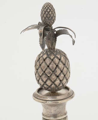 Lot 155 - An early 19th Century Portuguese silver toothpick holder.