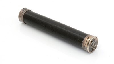 Lot 186 - A George III Scottish silver mounted hardwood tipstaff.
