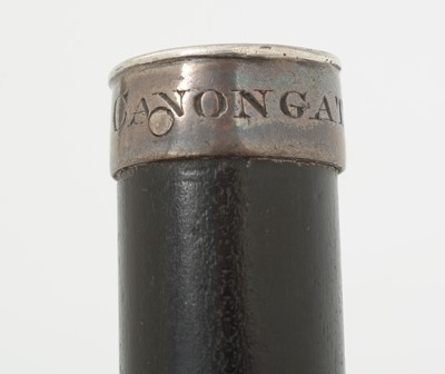 Lot 186 - A George III Scottish silver mounted hardwood tipstaff.