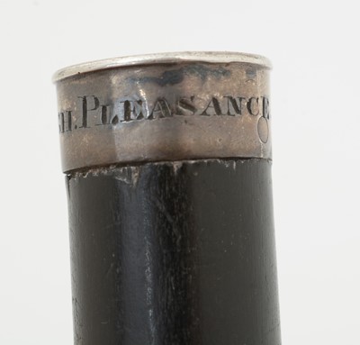 Lot 186 - A George III Scottish silver mounted hardwood tipstaff.
