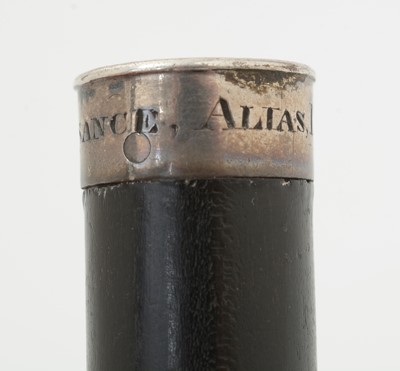 Lot 186 - A George III Scottish silver mounted hardwood tipstaff.