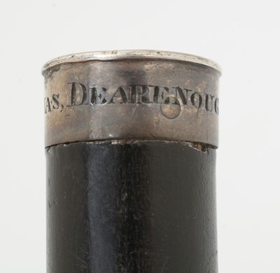 Lot 186 - A George III Scottish silver mounted hardwood tipstaff.