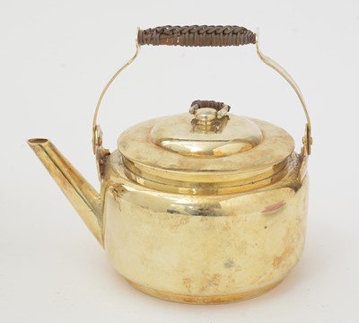 Lot 181 - A late 19th/early 20th Century French gilt-metal tea equipage.