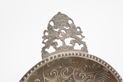 Lot 152 - A pair of late Victorian silver two-handled dishes.