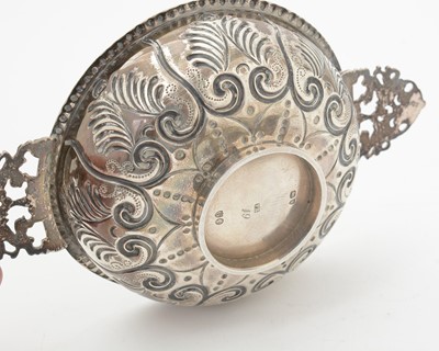 Lot 152 - A pair of late Victorian silver two-handled dishes.