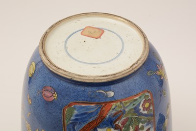 Lot 875 - Clobbered Chinese blue and white vase.