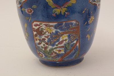 Lot 875 - Clobbered Chinese blue and white vase.
