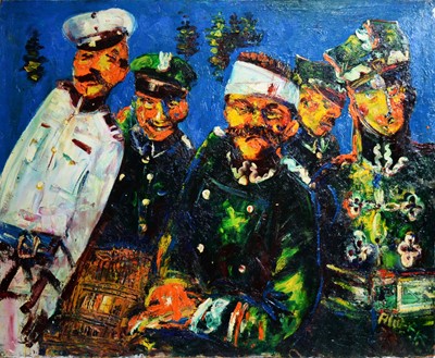 Lot 275A - Antoni Sulek - The Injured Soldier | oil