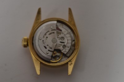 Lot 437 - Rolex Oyster Perpetual: a lady's 18ct yellow gold automatic wristwatch