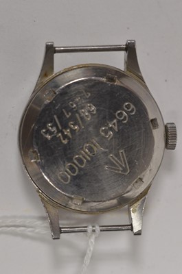 Lot 438 - Omega Military RAF: a steel-cased manual wind RAF Pilots wristwatch