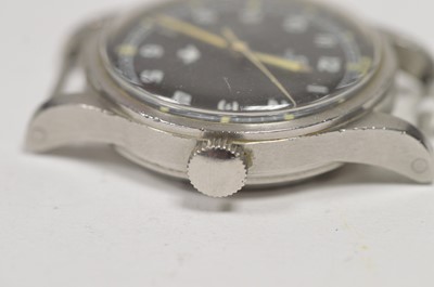 Lot 438 - Omega Military RAF: a steel-cased manual wind RAF Pilots wristwatch