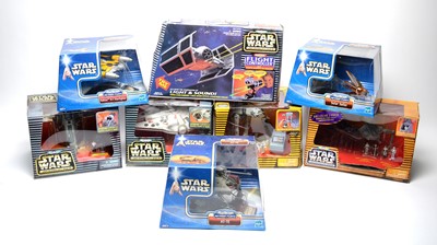 Lot 247 - A selection of Star Wars MicroMachines sets.