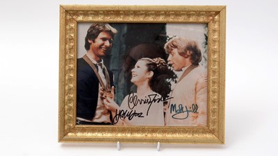 Lot 197 - Star Wars signatures.