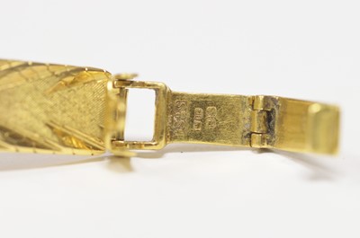 Lot 439 - Omega Ladymatic: an 18ct yellow gold lady's automatic cocktail watch