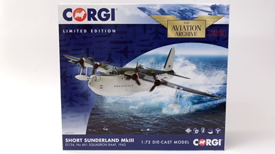 Lot 4 - Corgi limited edition Aviation Archive 1:72 diecast model Short Sunderland Mk. III.