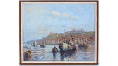 Lot 791 - Donald G. Midgley - Whitby Harbour | oil
