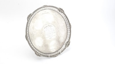 Lot 197 - A George V silver salver.