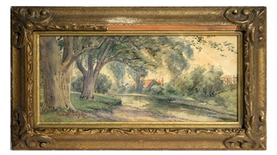 Lot 762 - Attributed to Samuel "Sam" Bough RSA - On The Banks of the River | watercolour