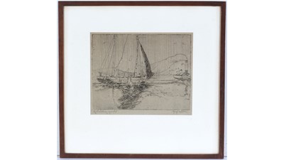 Lot 720 - George Horton - Off to the Fishing Grounds | etching