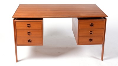 Lot 63 - A retro vintage mid 20th Century teak desk