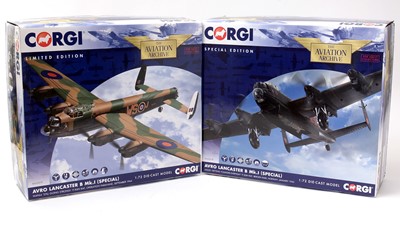 Lot 8 - Two Corgi 1.72 scale die-cast models of the Avro Lancaster B Mk.I