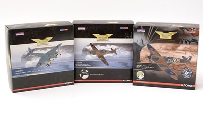 Lot 15 - Three limited edition Corgi Aviation Archive 1:72 scale diecast model planes