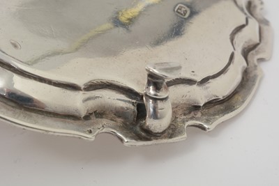 Lot 176 - A George II silver waiter.