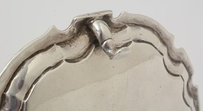 Lot 176 - A George II silver waiter.