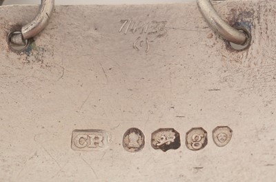 Lot 231 - A George III silver wine label; and another.