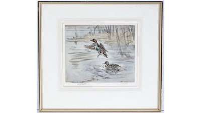 Lot 710 - Henry Wilkinson - Ducks Taking Wing | limited edition engraving