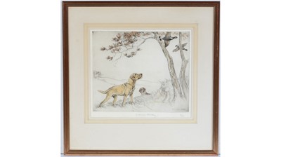 Lot 711 - George Vernon Stokes - Flushing Out Game | limited hand-tinted engraving