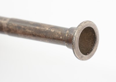 Lot 187 - A George V silver hunting horn.
