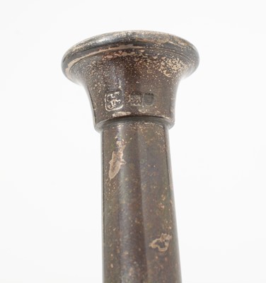 Lot 187 - A George V silver hunting horn.