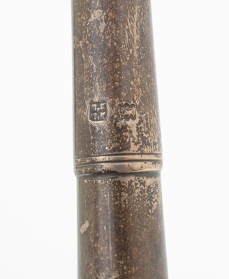 Lot 187 - A George V silver hunting horn.