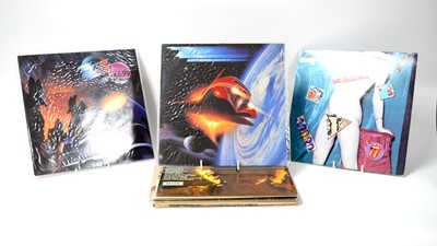 Lot 25 - A selection of mixed rock LPs.