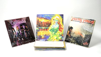 Lot 31 - A selection of mixed rock LPs.