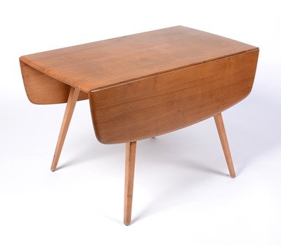 Lot 72 - Lucian Ercolani for Ercol furniture - a beech and elm dining table and four no 369 dining chairs