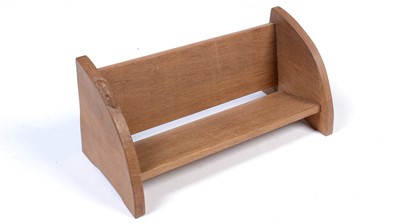 Lot 1075 - Workshop of Robert Mouseman Thompson: an oak book trough