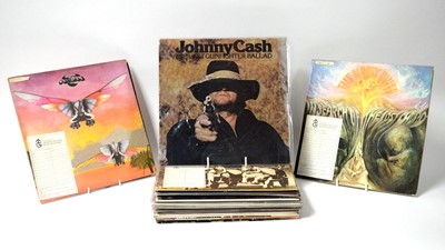 Lot 55 - A selection of mixed rock LPs.