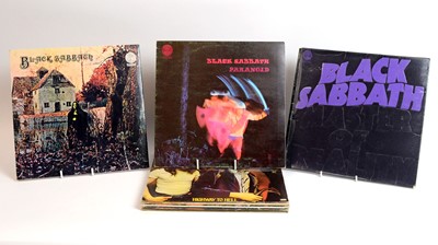 Lot 246 - ACDC and Black Sabbath LPs
