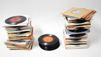 Lot 329 - a box of 50s and 60s 7" singles