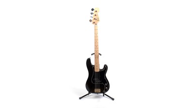 Lot 585 - Fender Precision Bass with original fretless neck and replacement Mexican neck.