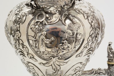 Lot 208 - A George III silver tea urn.