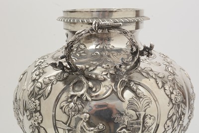 Lot 208 - A George III silver tea urn.