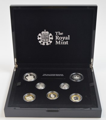 Lot 806 - Royal Mint United Kingdom: the 2013 silver Piedfort proof coin set.